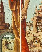 COSSA, Francesco del, St Peter and St John the Baptist, details (Griffoni Polyptych) sdf